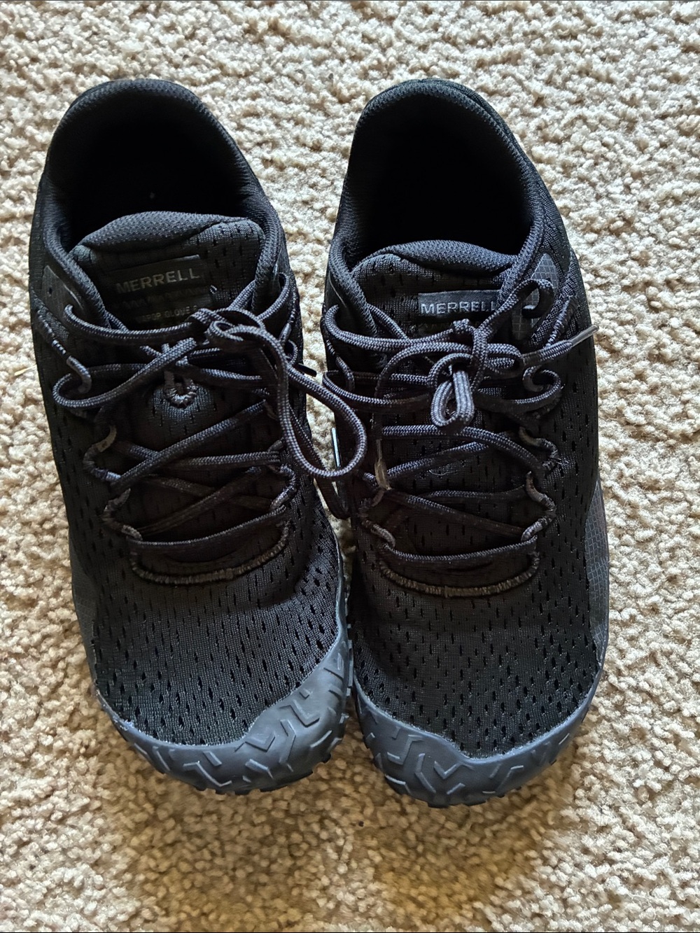 Merrell Black Lightweight Trail Sneakers
